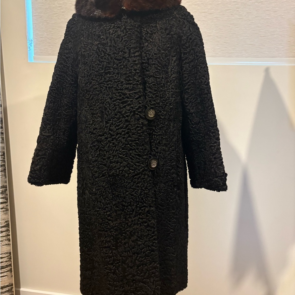 Luxurious Black Textured Teddy Jacket